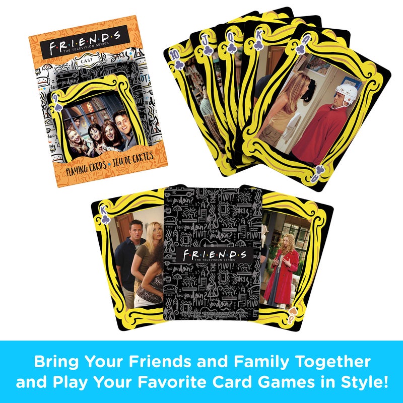 AQUARIUS Friends Cast Playing Cards - Friends Themed Deck of Cards for Your Favorite Card Games - Officially Licensed Friends TV Show Merchandise & Collectibles - Image 2