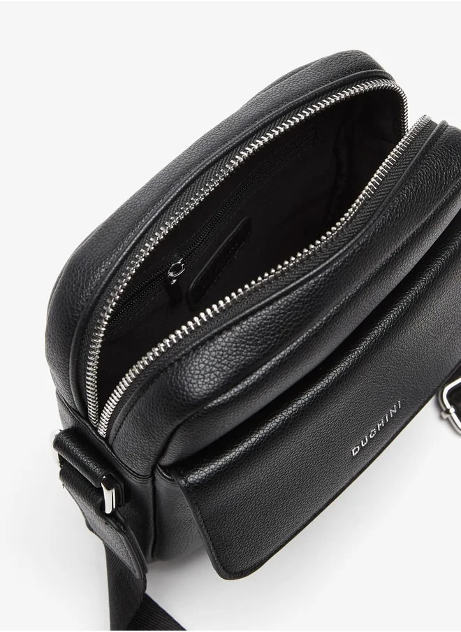 DUCHINI Duchini Plain Crossbody Bag with Adjustable Strap and Zip Closure
