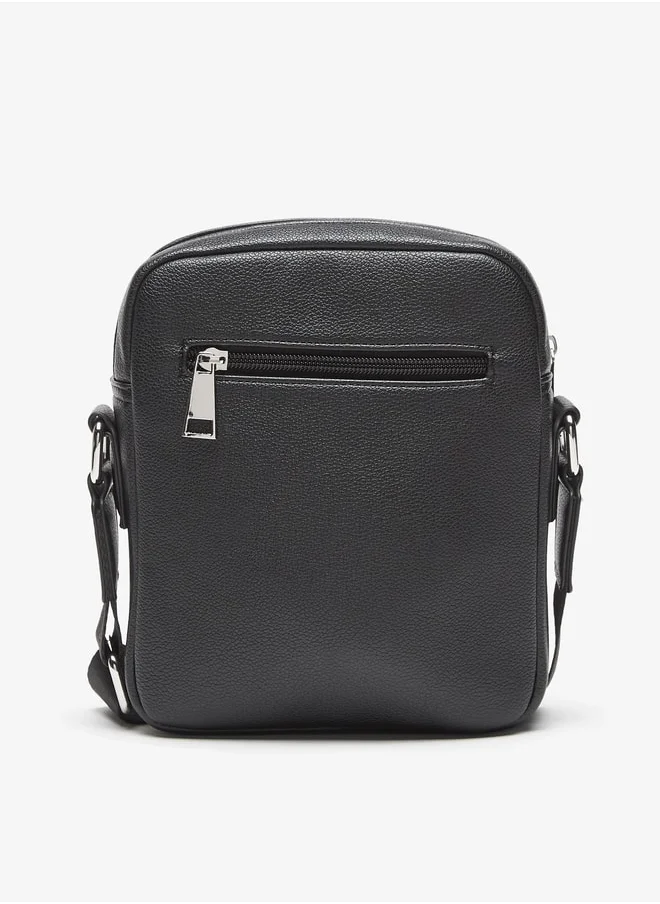 DUCHINI Duchini Plain Crossbody Bag with Adjustable Strap and Zip Closure