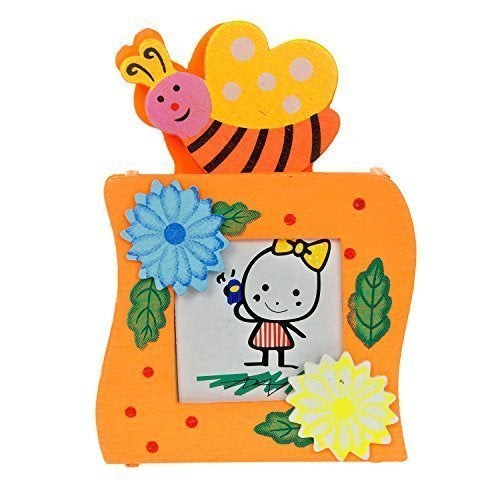 GOLD LEAF (Pack of 6 Fancy GATE Shape Wooden Pen Holder with Photo Frame with Paper Clip, Birthday Party Return Gifts Colorful Wooden Nature Theme Pen - Image 5