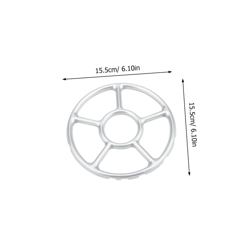 Galvanized Steel Gas Stove Pot Support Racks 3Pcs Slip Design For Enhanced Stability - Image 3