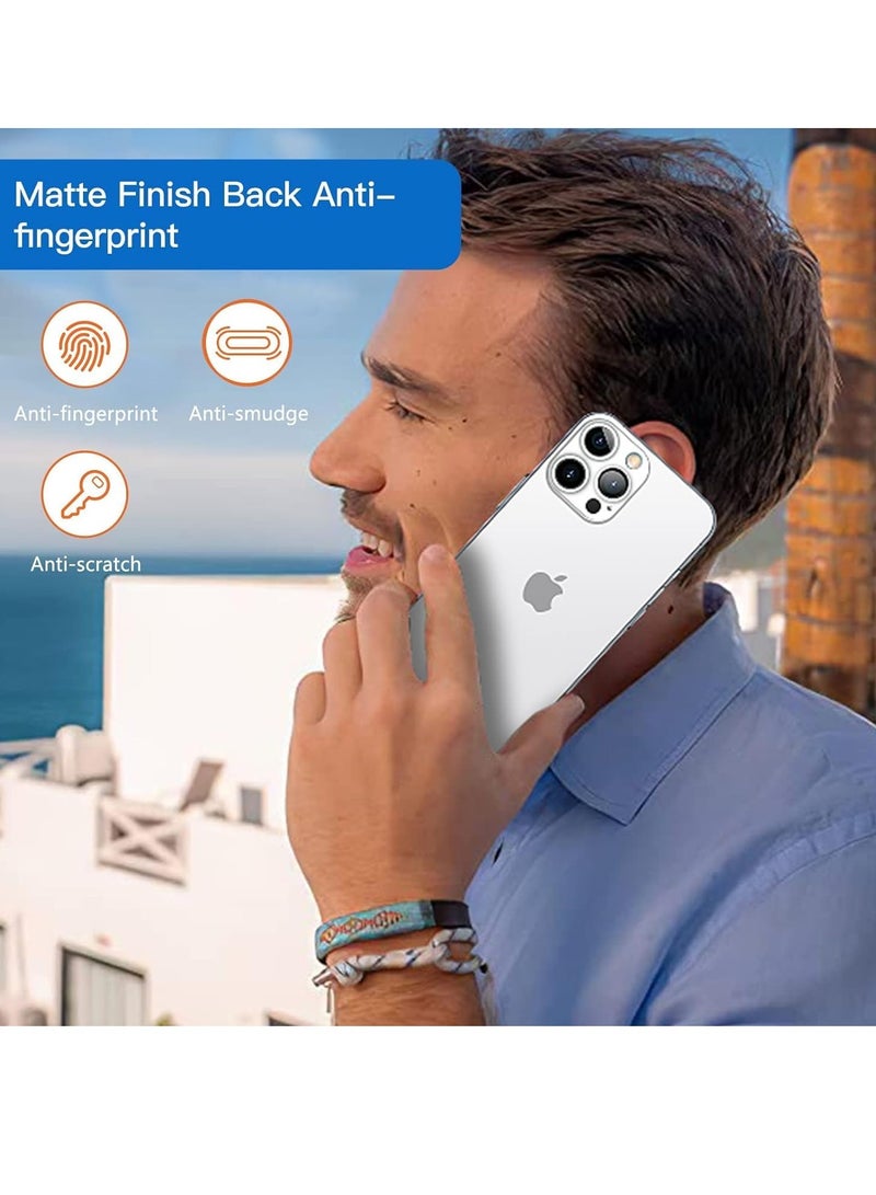 ELTRAZONE Slim iPhone 15 Pro Case – 0.2mm Thin, Lightweight with Translucent Matte Finish, Anti-Fingerprint and Yellowing Protection (White) - Image 5