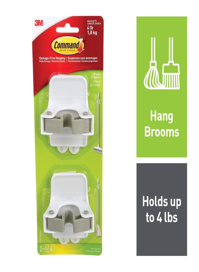Command 2 Pack Adhesive Broom Gripper Clips - Image 3