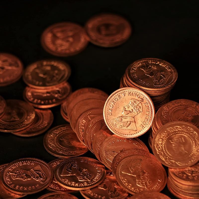 ROLIMOLI Copper Coins for puja holy Purpose Set of 43 Coins for Spiritual and Religious Purpose - Image 3