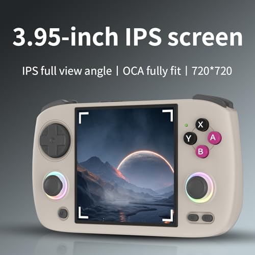 Voacle RG CubeXX Retro Handheld Game Console , 3.95 Inch IPS Screen Linux System Built-in 64G TF Card 5056 Games Support TV Output 5G WiFi Bluetooth 4.2(Gray) - Image 5