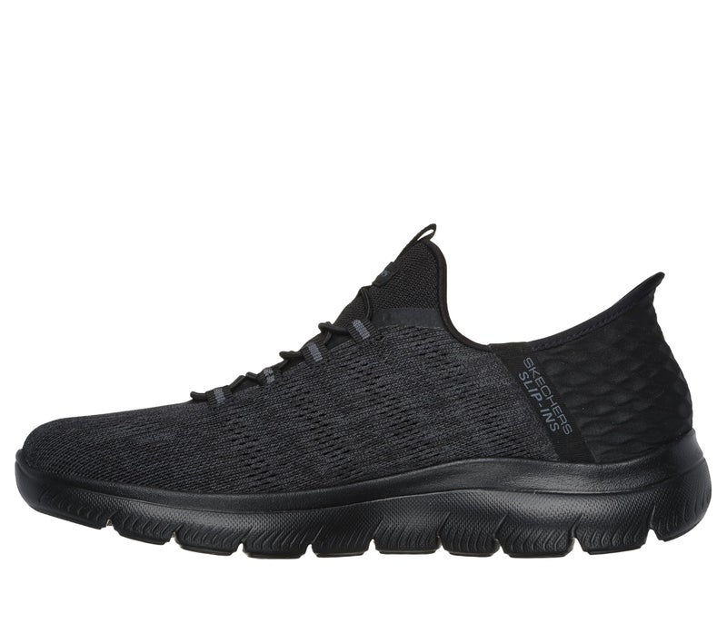 Skechers Men's Summits Key Pace Hands Free Slip-in Sneaker,Black/Black,13 - Image 3