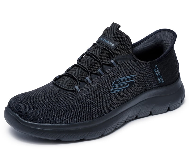 Skechers Men's Summits Key Pace Hands Free Slip-in Sneaker,Black/Black,13 - Image 4