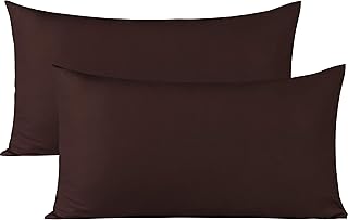 BEDSUM Microfiber Standard Pillowcases Set of 2, Soft Wrinkle Resistant and Easy Care Pillow Cases with Envelope - Image 1