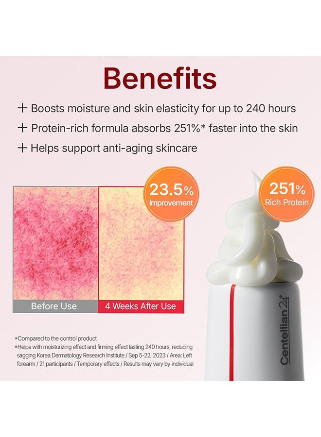 سنتيليان 24 Madeca Cream Time Reverse (1.69fl oz) - متقدمة سريعة الامتصاص والمغذية، الهيدرات، الشركات وتقليل التجاعيد، منخفض التهيج، العناية بالبشرة الكورية Centella Asiatica، الكولاجين - Image 3