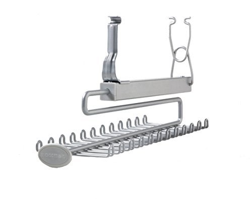 ClosetMaid 78060 Sliding Tie & Belt Rack for Wire Shelving, Satin Chrome, 7x4.5x15.5 inch - Image 4