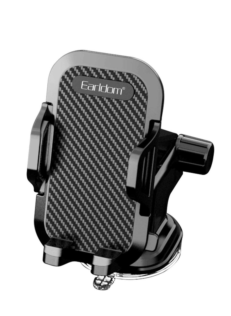 Earldom Earldom EH59 Car Phone Holder – Strong Suction Cup – 360° Rotation – Mounts on Windshield & Dashboard – Black  - Image 2
