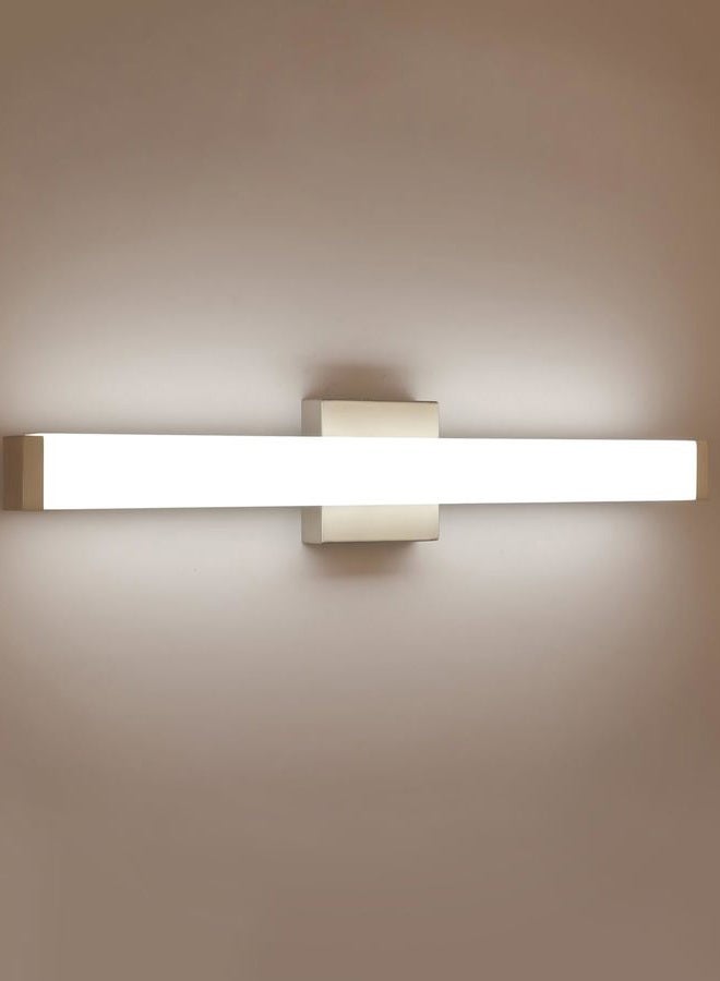 YHTlaeh Bathroom Vanity Light Brushed Nickel Square LED 24 inch 14W Daylight 4000K Wall Bar Lighting Fixtures Over Mirror - Image 1