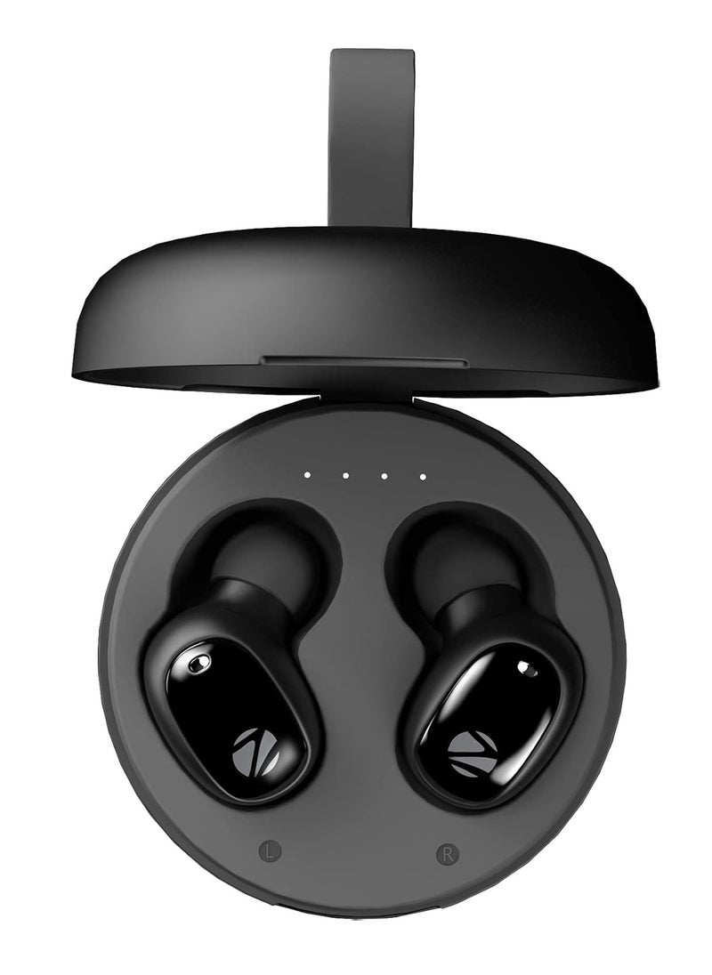 ZEBRONICS - Zeb-Sound 1 TWS Earbuds with BT5.0, Up to 12H Playback, Touch Controls, Voice Assistant, Splash Proof Type C Portable Charging Case, Wireless - Image 1