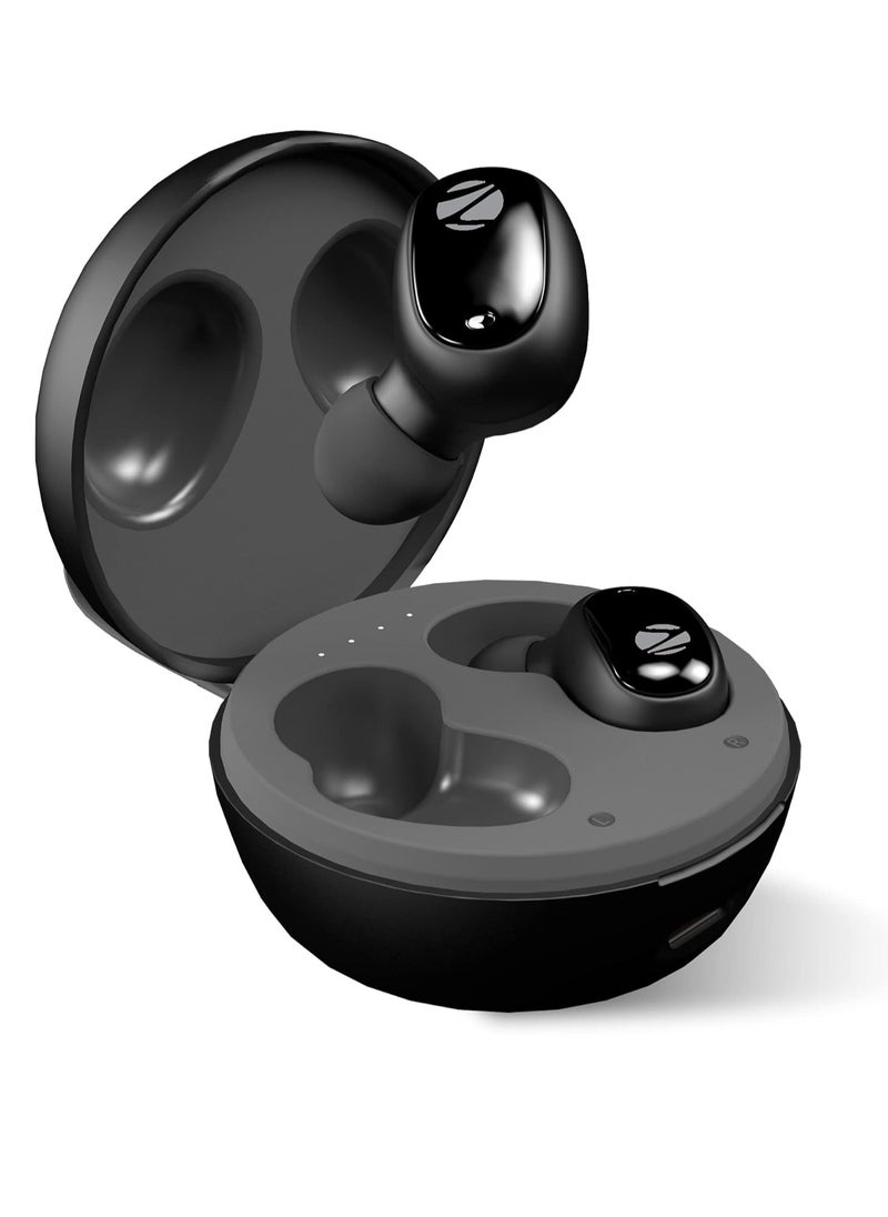 ZEBRONICS - Zeb-Sound 1 TWS Earbuds with BT5.0, Up to 12H Playback, Touch Controls, Voice Assistant, Splash Proof Type C Portable Charging Case, Wireless - Image 1