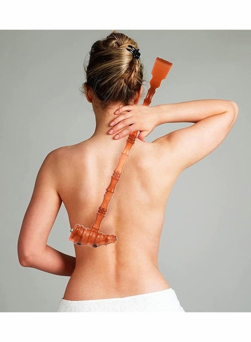 Excefore Manual Massager Hammer, 2 Pcs Head Neck Hammer Manual Hammer Massager Knocking Hammer Double Head Back Scratcher Body Hammer Tool for Neck Back Legs - Image 2