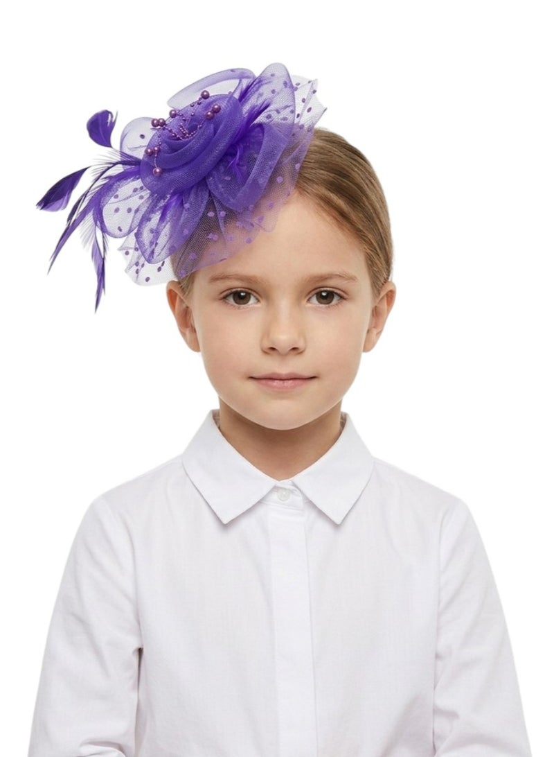 Bidani Aina Flower Headband - Violet - Image 1