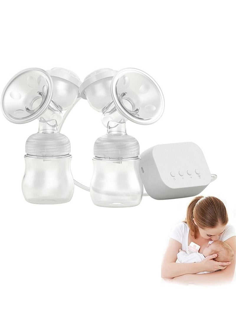 KASTWAVE Electric Breast Pump w/Pumping & Massaging Modes, Dual Suction Nursing Breastfeeding Breastpump, BPA Free Ultra-Quiet Milk Pump for Travel, Hom - Image 1