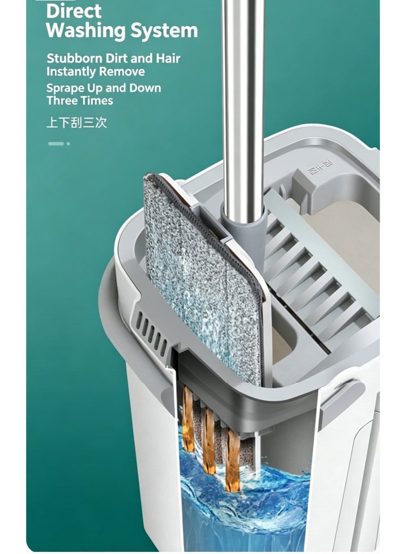 dreamons link Premium Flat Mop & Bucket System - All-in-One Cleaning Solution - Image 5