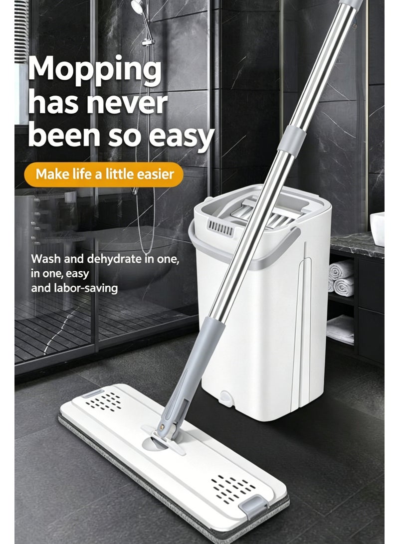 dreamons link Premium Flat Mop & Bucket System - All-in-One Cleaning Solution - Image 2
