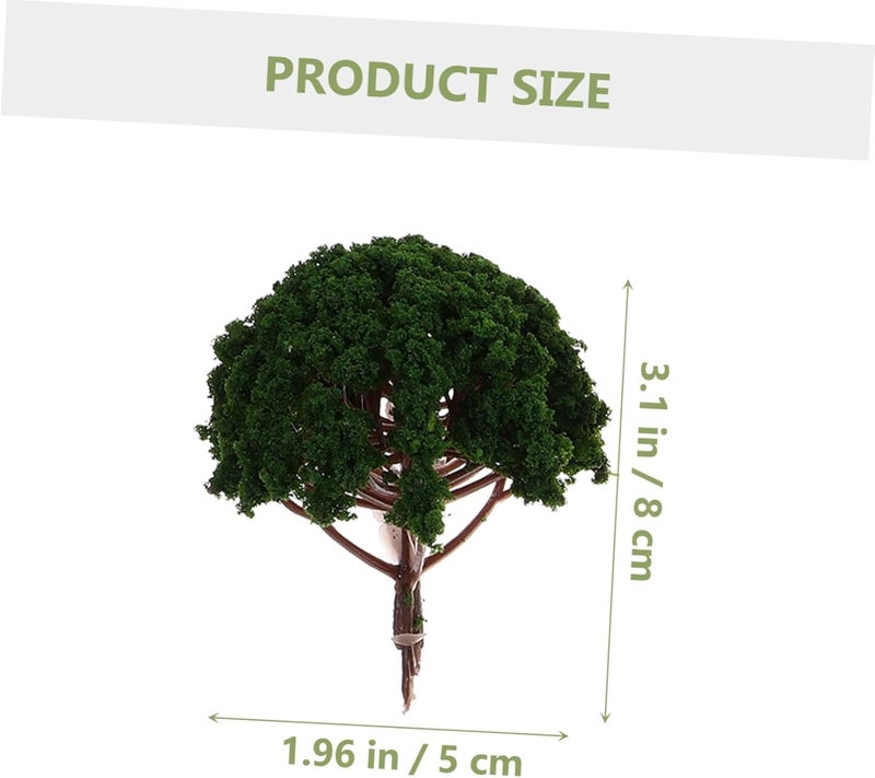 Defect free upgraded substance SHINEOFI 20Pcs Model Scenery Trees Dark Green Landscape Accessories for Train and Projects for Model Layouts and Scenery Enhancements Varied global sizing picks - Image 2