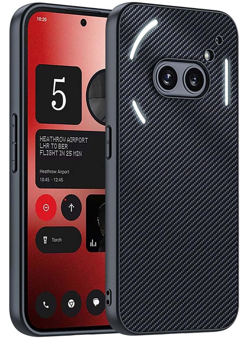 Ultra Slim Matte Black Case for Nothing Phone 2a Heat Dissipation Anti Fingerprint Protective Cover with Back Camera Protection - Image 1