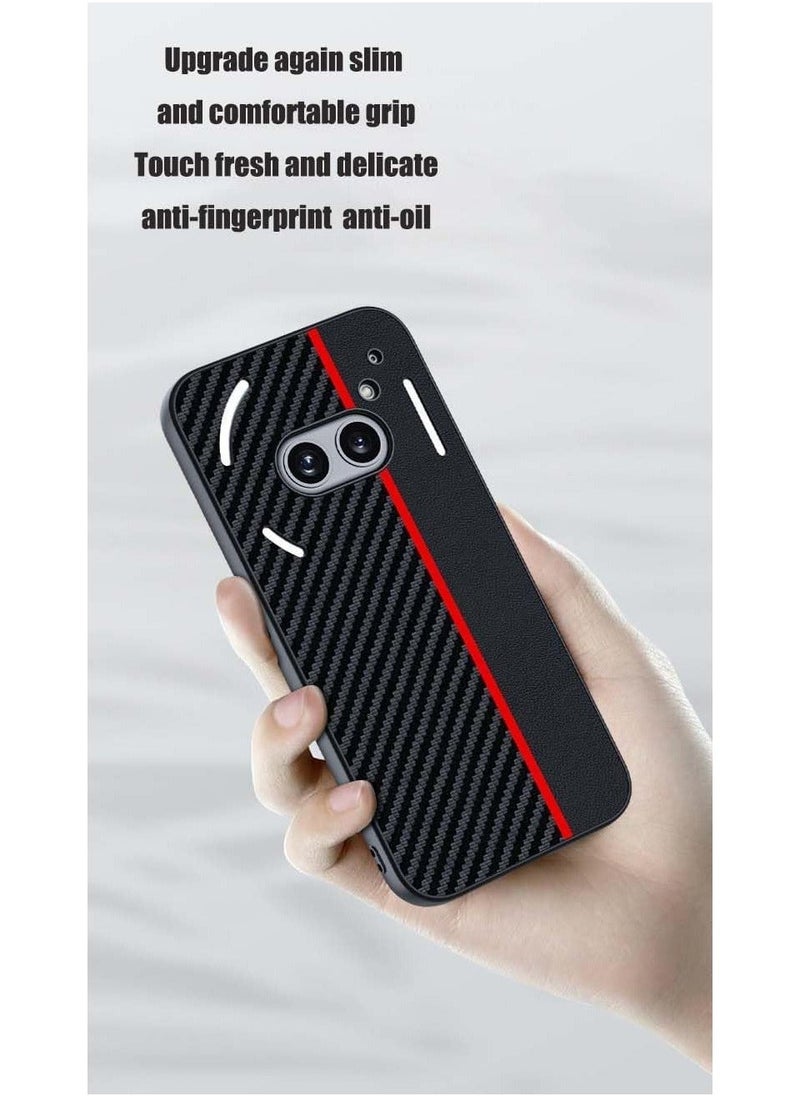 Ultra Slim Matte Black Case for Nothing Phone 2a Heat Dissipation Anti Fingerprint Protective Cover with Back Camera Protection - Image 4
