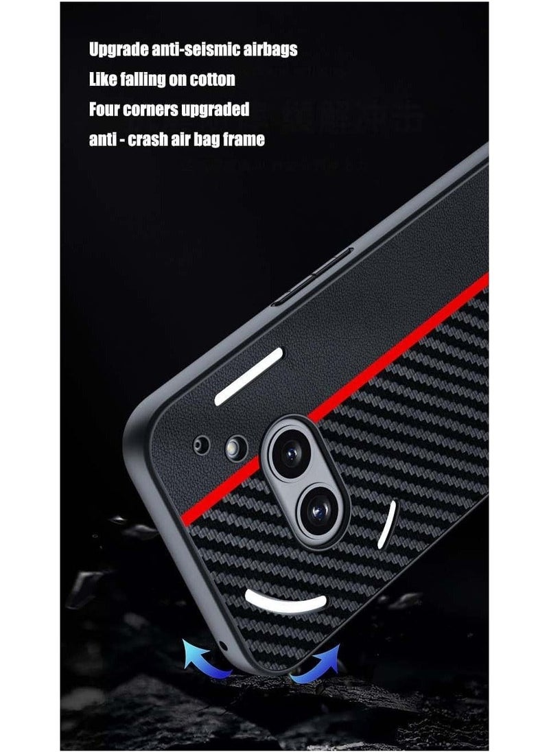 Ultra Slim Matte Black Case for Nothing Phone 2a Heat Dissipation Anti Fingerprint Protective Cover with Back Camera Protection - Image 3