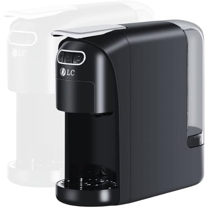 LC 3In1 Coffee Machine 700Ml 1400W  Espresso Cappuccino  Latte Maker 15 Bar Pressure Compact  Easy To Use Black - Image 1