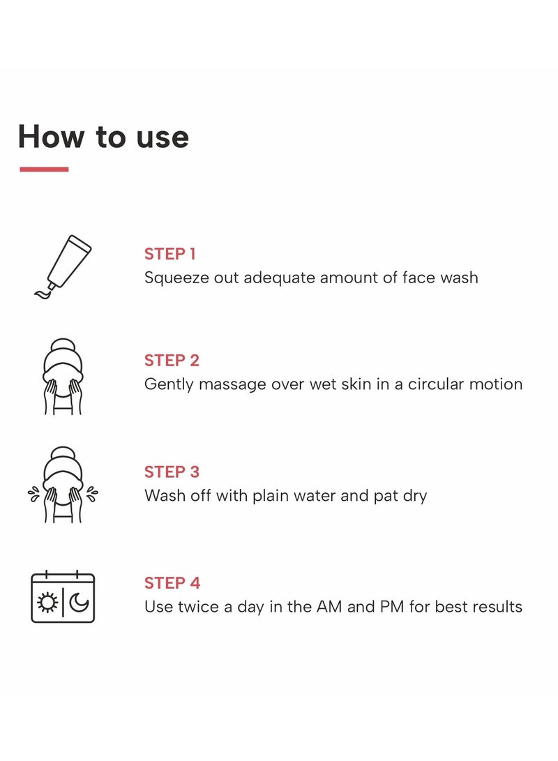 DERMATOUCH Bright & Even Tone Face Wash with Niacinamide, Vitamin E and Kojic Acid | Daily Gentle Face Cleanser For Tan, Pigmentation, Uneven Tone - 150G - Image 5