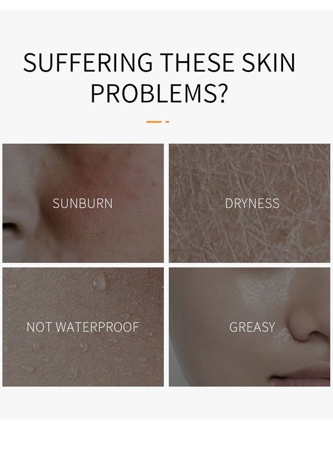 Laikou - 3- Piece Moisturizing and Sunscreen Lotion Whitening Sunscreen Brightening Refreshing UV Protector  SPF 50+ - Image 1