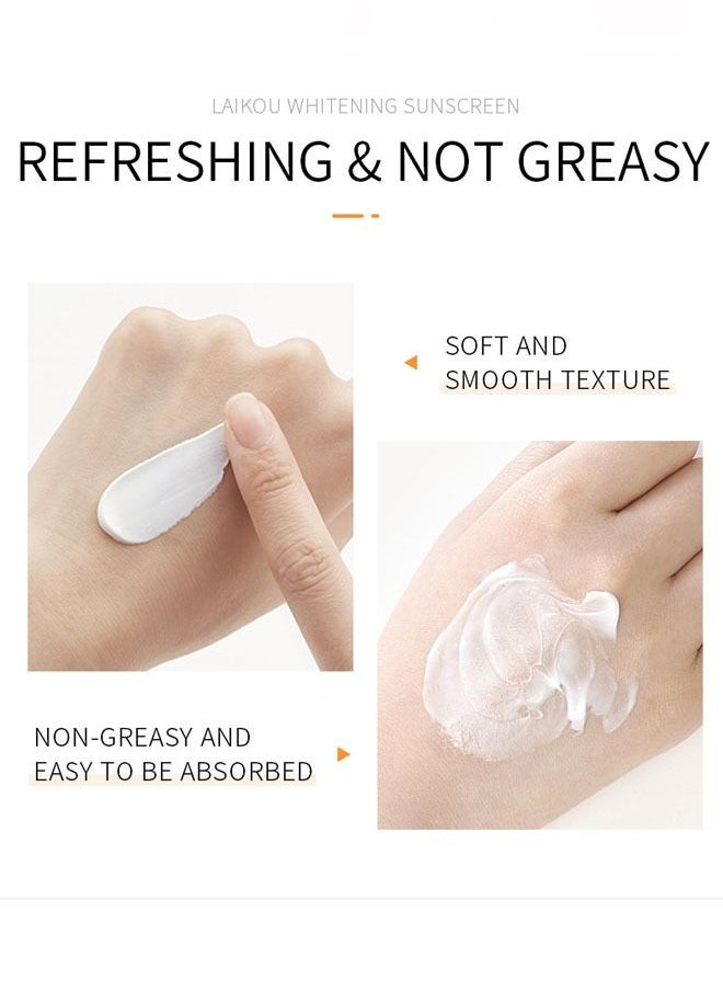 Laikou - 3- Piece Moisturizing and Sunscreen Lotion Whitening Sunscreen Brightening Refreshing UV Protector  SPF 50+ - Image 1