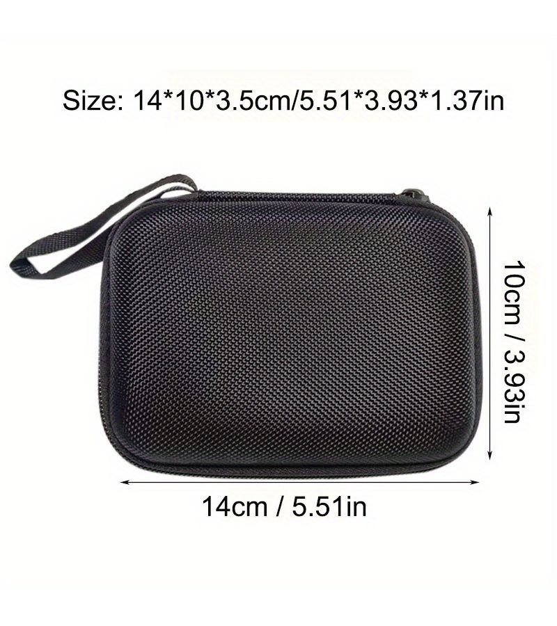 Eva Hard Shell Blood Glucose Meter Travel Storage Box Portable Small Organizer Bag Gray - Image 2