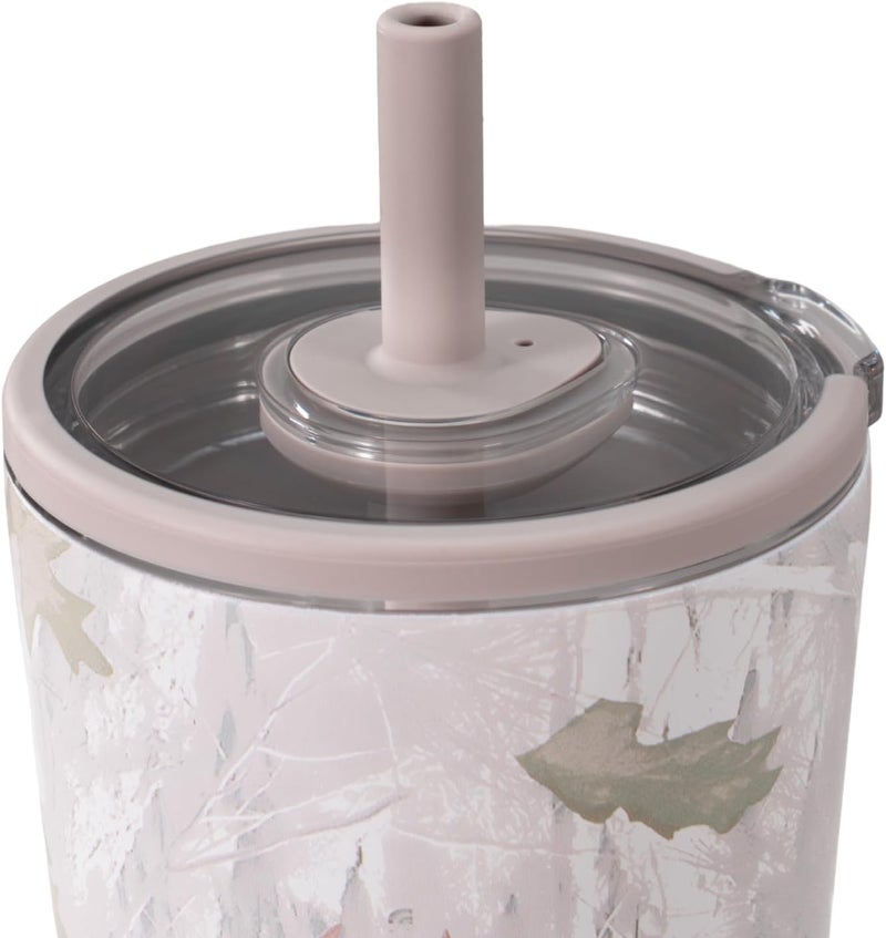 HydroJug Everyday Tumbler 14 oz – Ceramic-Lined Insulated Tumbler with Straw and Soft-Touch Lid, Cup Holder Friendly, Double-Wall Vacuum Insulation, Reusable Travel Cup – Camo - Image 5