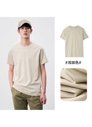 Luxury Ammonia Silk Cotton White Tee for Men Light brown - pzsku/ZAB3090DC589579EB8887Z/45/1746226862/4e935d64-95e0-4e9c-8552-7fb0ecfb9293