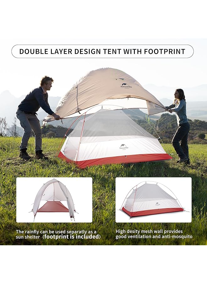 Naturehike Cloud Up 2 Upgrade Camping Tent 2 Person 3 4 Season Lightweight Backpacking Tent - Image 3