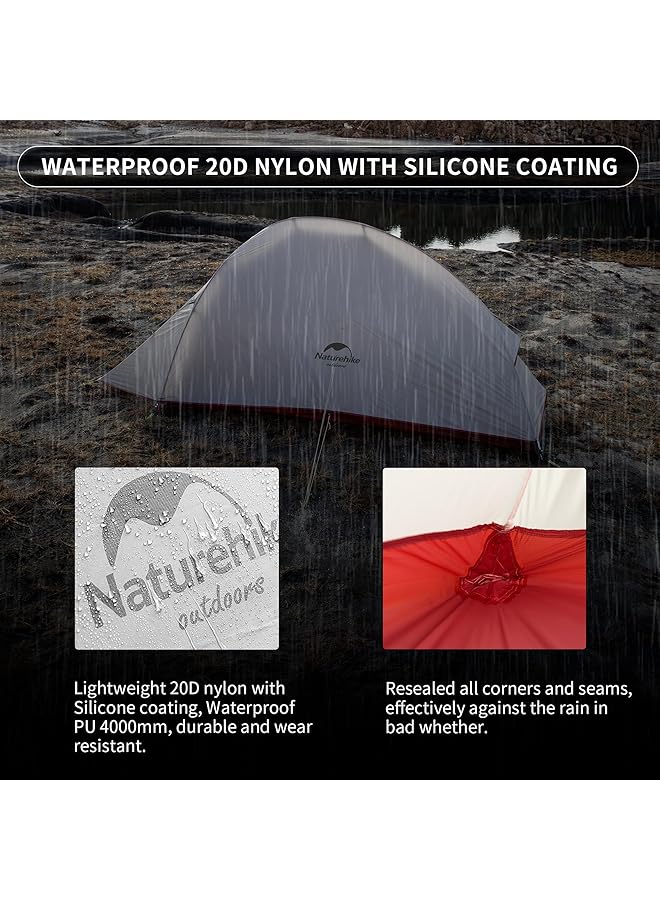 Naturehike Cloud Up 2 Upgrade Camping Tent 2 Person 3 4 Season Lightweight Backpacking Tent - Image 5
