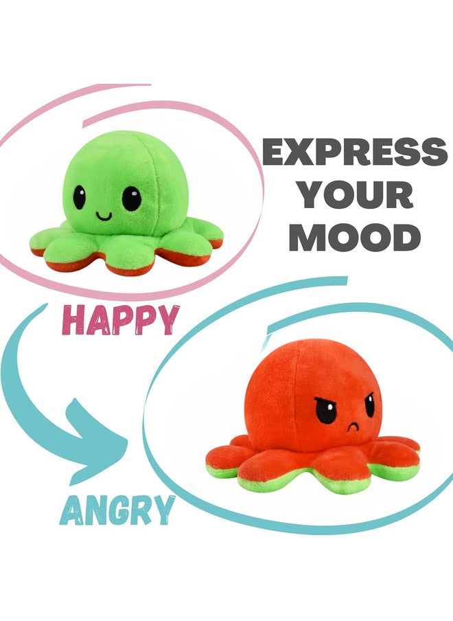 Happy And sad Different Expression Octopus Plush Toy perfect for describing mood