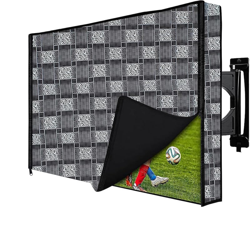 Wings Star Led Tv Cover for 43 Inches Led Tv | Dustproof & Waterproof Led Tv Cover with PVC Layer for 43 Inches Led Tv | Television Protector Cover | LCD/LED TV Monitor Cover with Zip Lock, KUM42 - Image 1