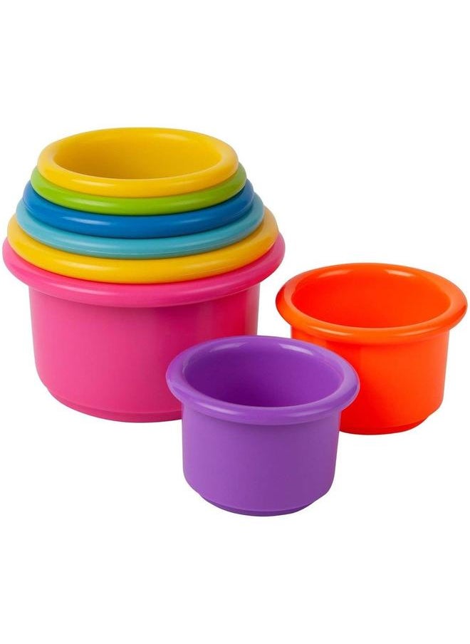 8-Pack Stacking Cups, Baby Learning and Bath Toys  - Image 1
