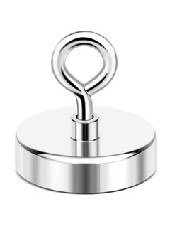 Super Strong Neodymium Fishing Magnets, 500 lbs 227 KG Pulling Force Rare Earth Magnet with Countersunk Hole Eyebolt for Retrieving in River and Magnetic Fishing,Diameter 2.36 inch