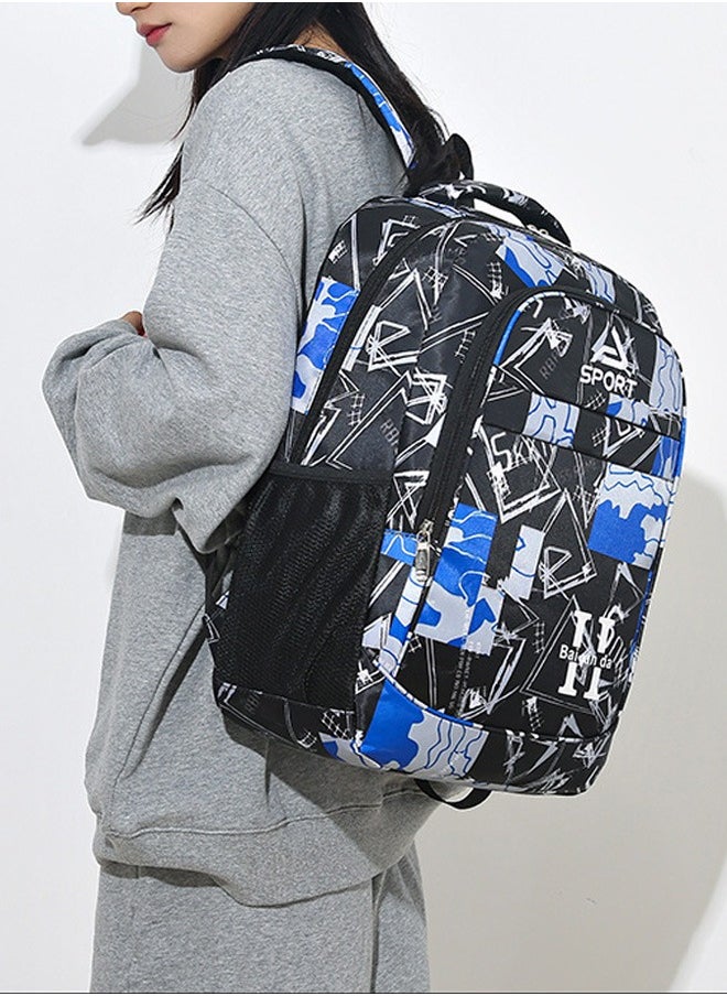 Generic Oxford Travel Business Backpack Waterproof Breathable Bookbag Large Capacity Sport School Bag for Middle High Students  - Image 3