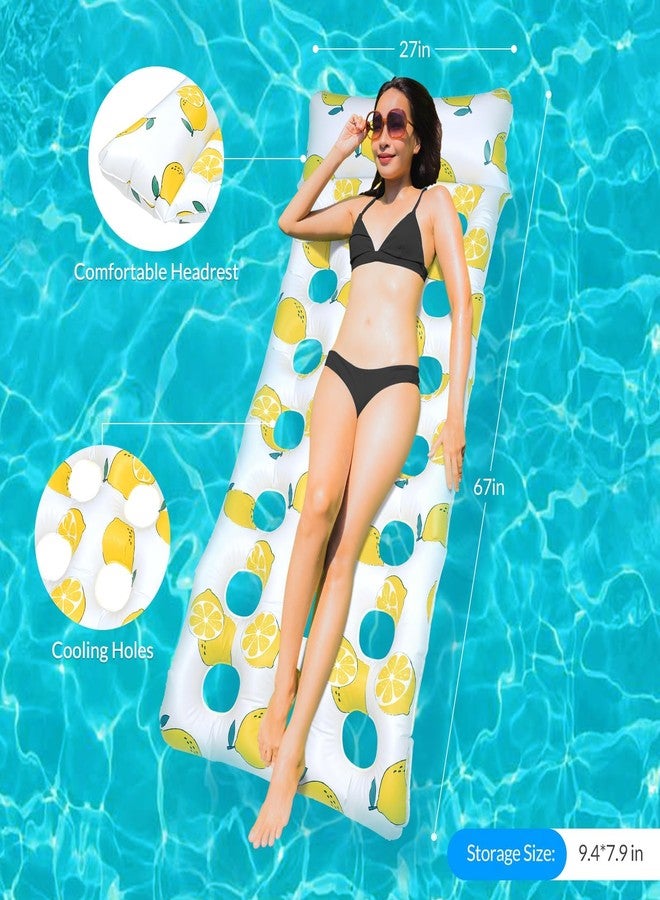 Bestrip Inflatable Pool Float, Pool Floats Raft with Headrest for Adults Floating Lounge Floaty for Beach Swimming Pool Party - Image 2