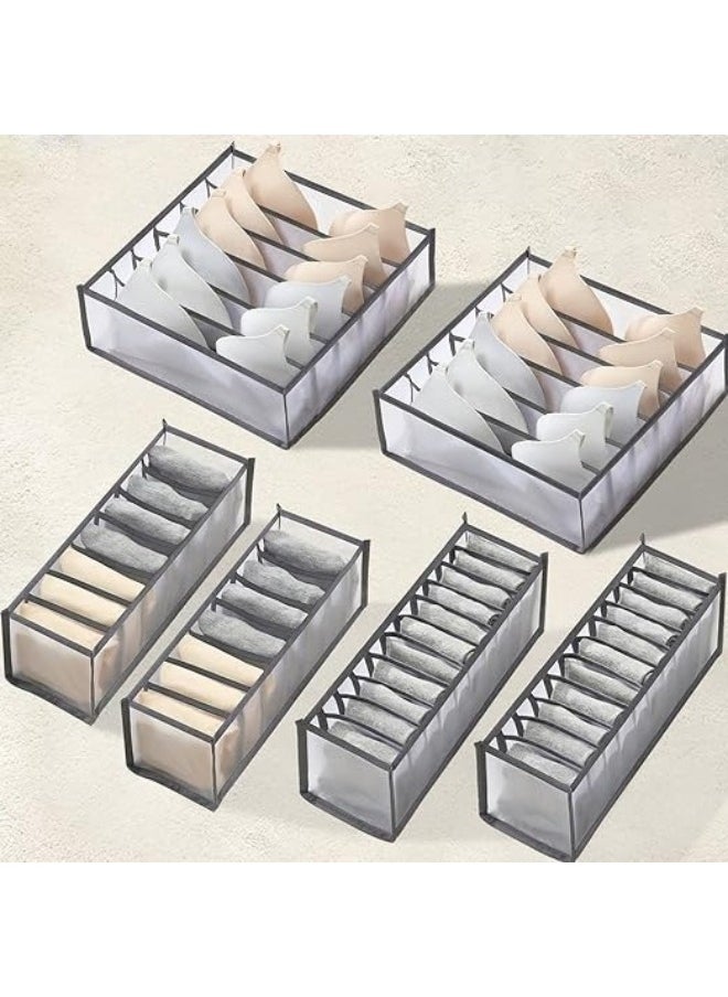 Underwear Drawer Storage Box Set 6 Pieces Foldable Underwear Storage Box for Socks, Pantyhose Bras - pzsku/ZAB30C5D42123F48222D3Z/45/_/1713604178/1127bd94-5149-4218-8fab-0225294f9fe9