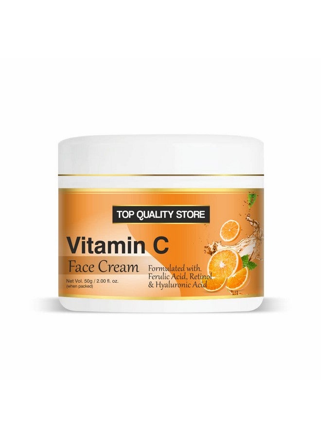 Top Quality Store Vitamin C Face Cream for Women - Firming Daily Face Moisturiser to Reduce Wrinkles - Image 1