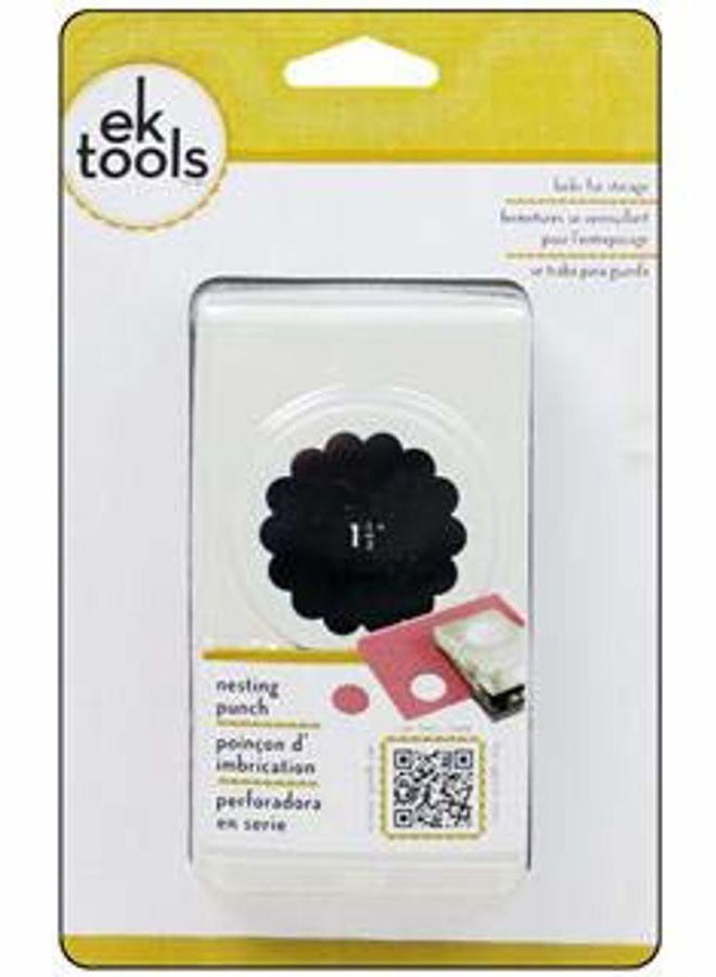 EK Tools Circle Punch, 1.50-Inch Scalloped Edge, New Package - Image 3