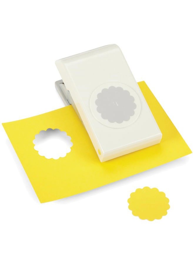 EK Tools Circle Punch, 1.50-Inch Scalloped Edge, New Package - Image 1