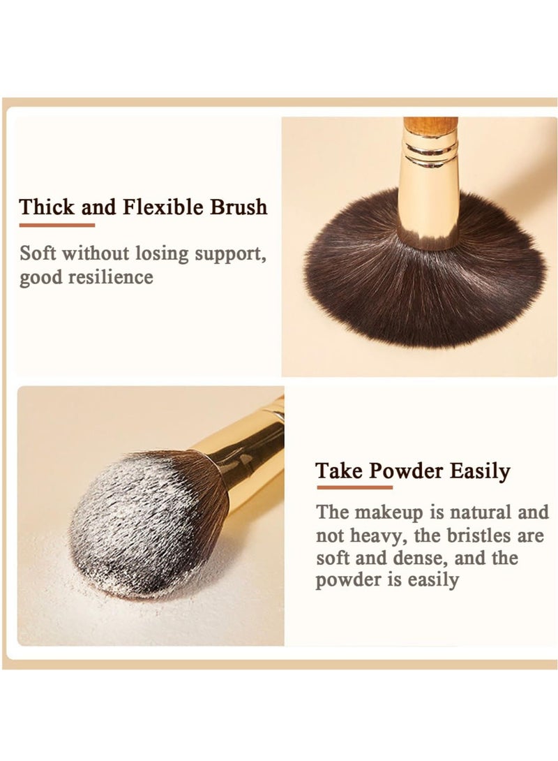 Excefore Mini Makeup Brushes Set, 9 Pcs Portable Travel Make Up Brush with Storage Case, for Foundation Brush Blush Powder Eye Shadow Cosmetics - Image 4