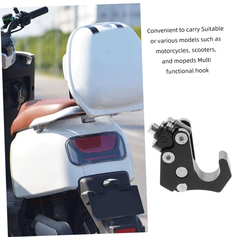 Motorcycle Handlebar Hook Holder Metal Black - Image 4