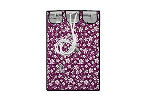Wings Star Polyester Top Load Washing Machine Cover Suitable For LG 6 Kg, 6.2 Kg, 6.5 Kg, 7 Kg (58 X 58 X 88 Cm) | Waterproof & Dust-Proof Top Loading Fully Automatic , Floral Pink - Image 4