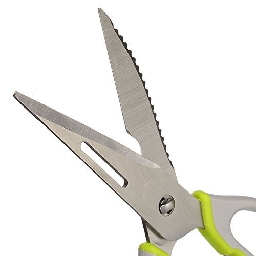 Xemz Multifunction Kitchen Food Scissors, Detachable Stainless Steel Heavy Duty Culinary Scissors, 7-in-1 Household Shears with Magnetic Holder, for Cut Poultry Meat Bone Vegetables Fruit Seafood (purple) - Image 3